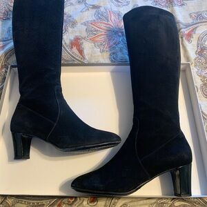 Aquatalia Black Heeled Boots